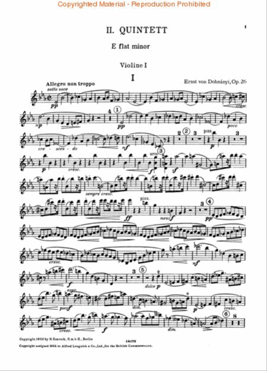 Piano Quintet No. 2, Op. 26 Piano Quintet scores gallery preview page 4