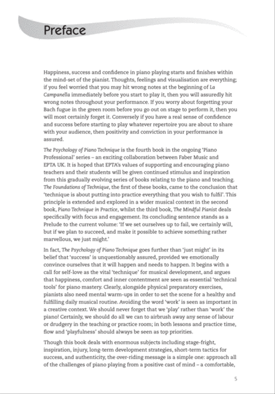 The Psychology of Piano Technique Piano Method scores gallery preview page 2