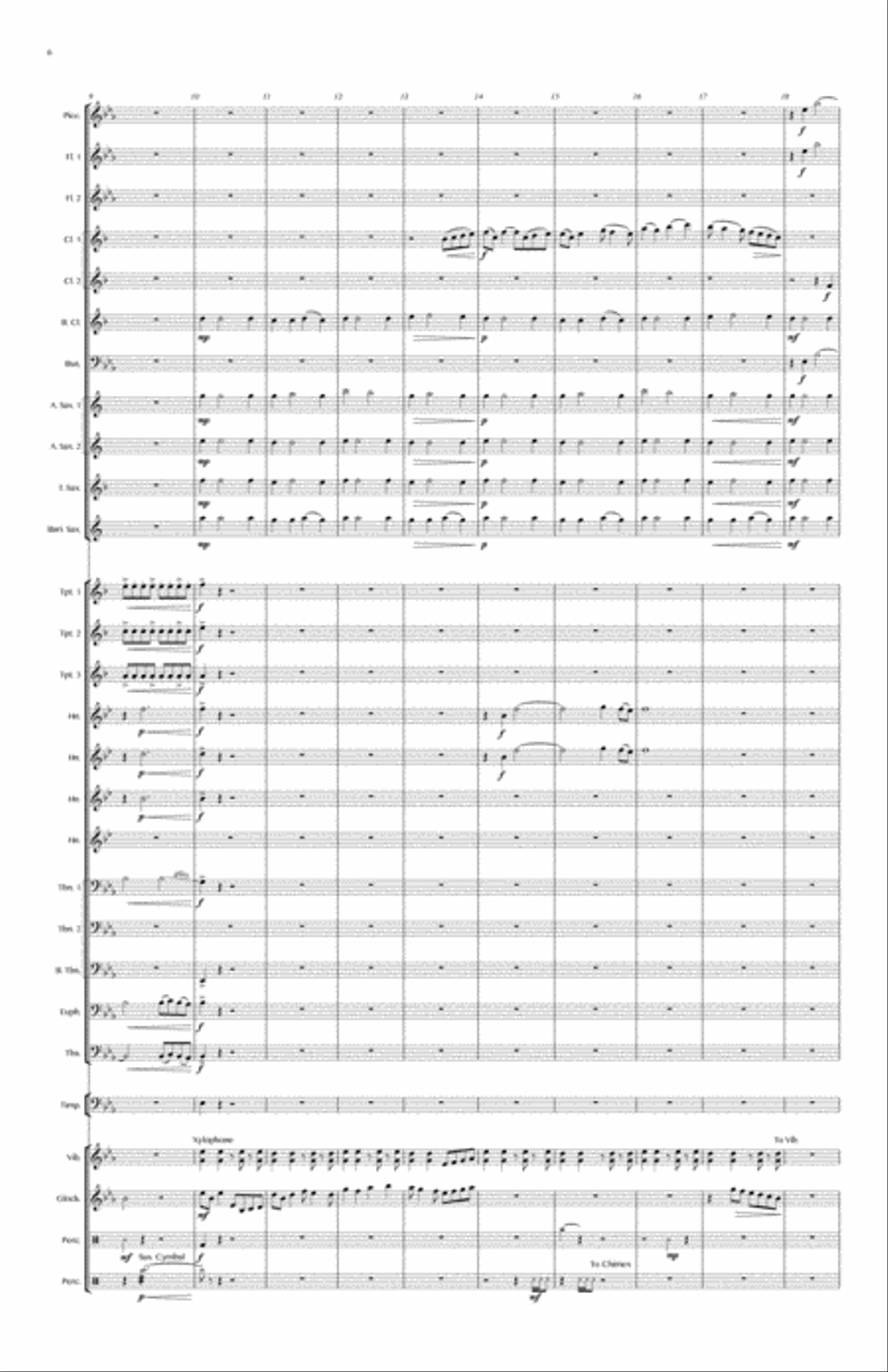 New York From a Distance Concert Band scores gallery preview page 6