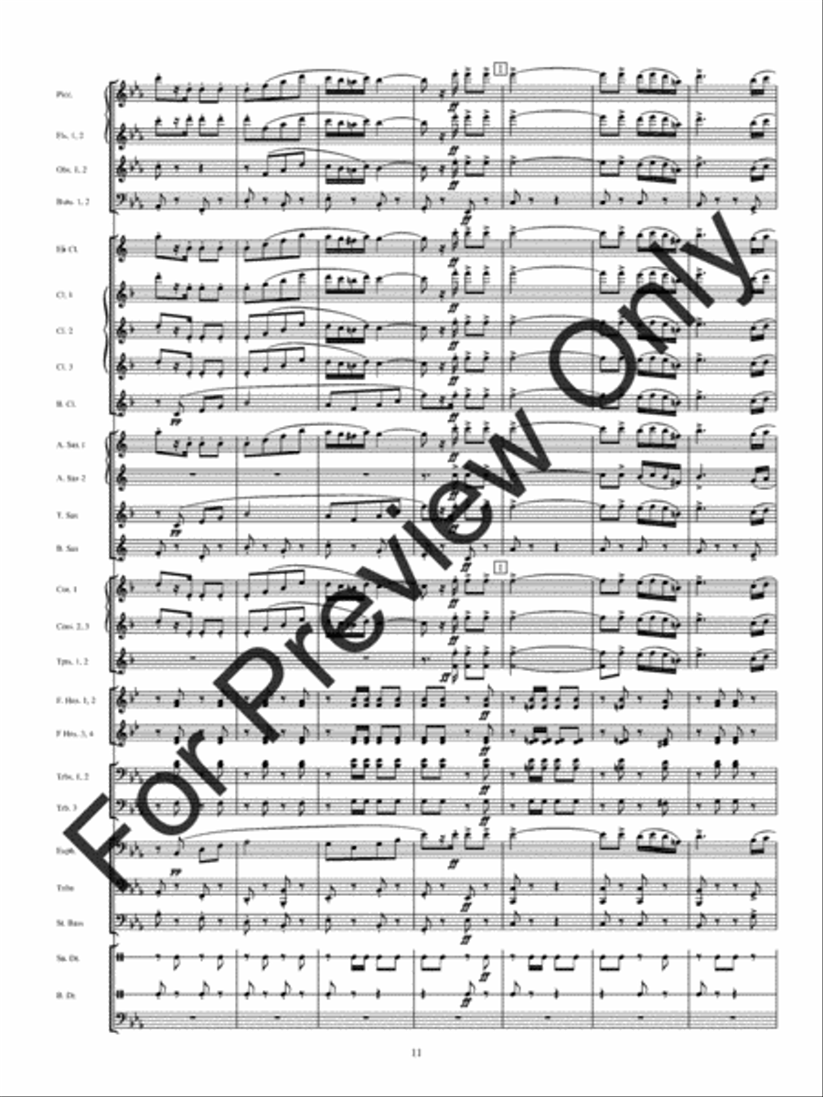 Inglesina The Little English Girl (Score) Concert Band scores gallery preview page 14