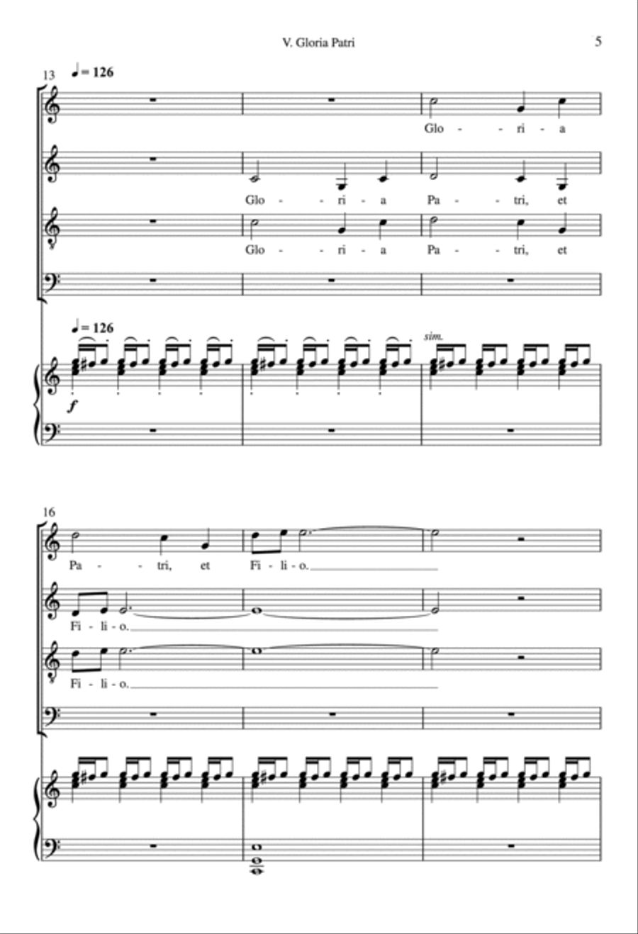 Gloria Patri 4-Part scores gallery preview page 4
