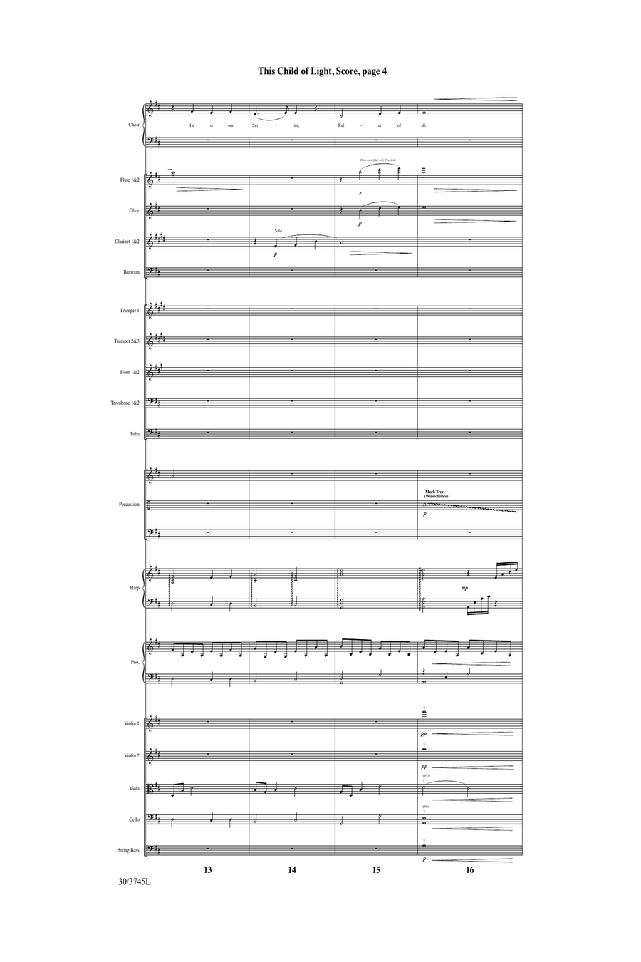 This Child of Light - Orchestral Score and Parts (Digital Download) Full Orchestra scores gallery preview page 5
