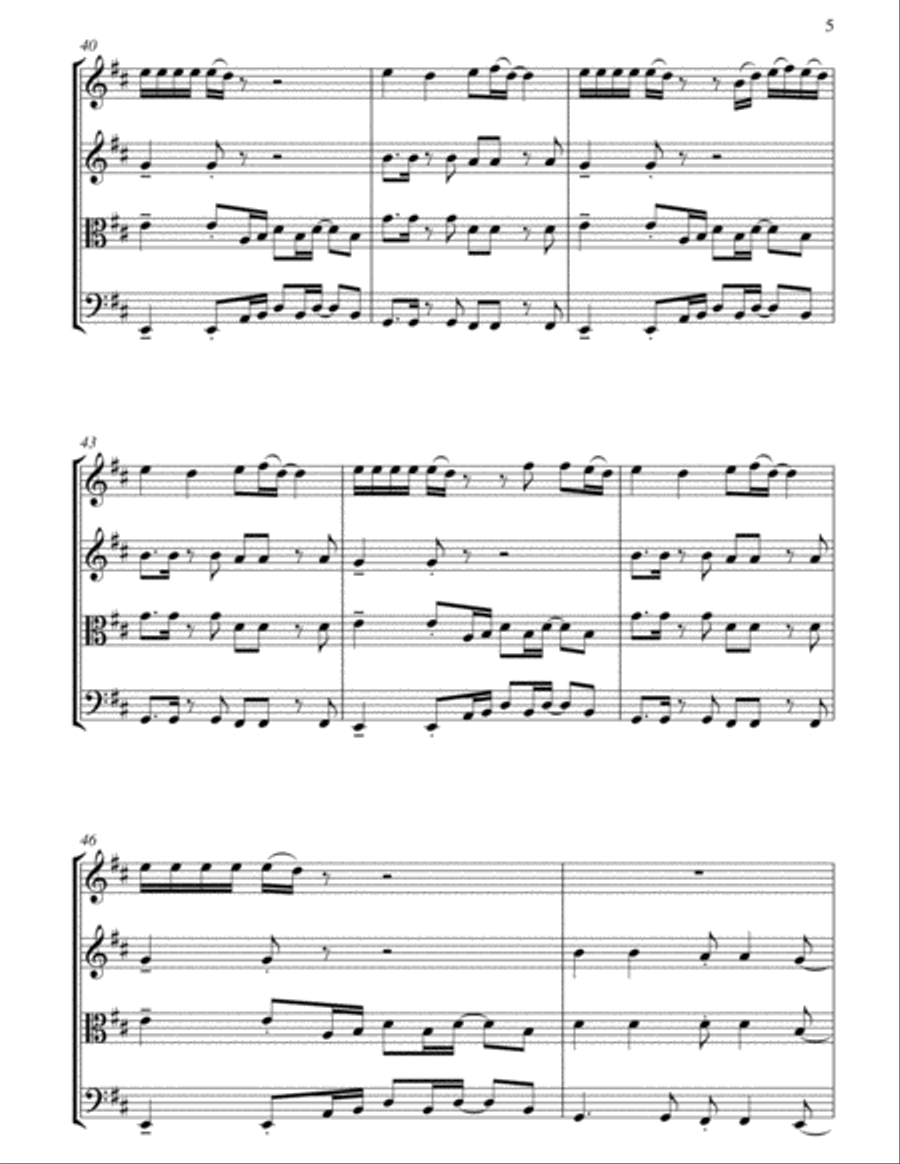 Good As Hell String Quartet scores gallery preview page 5