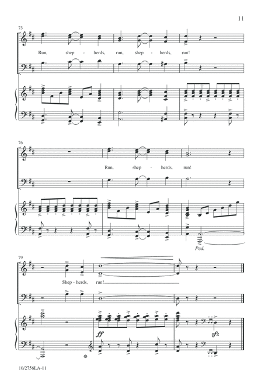 Run, Shepherds, Run 3-Part scores gallery preview page 11