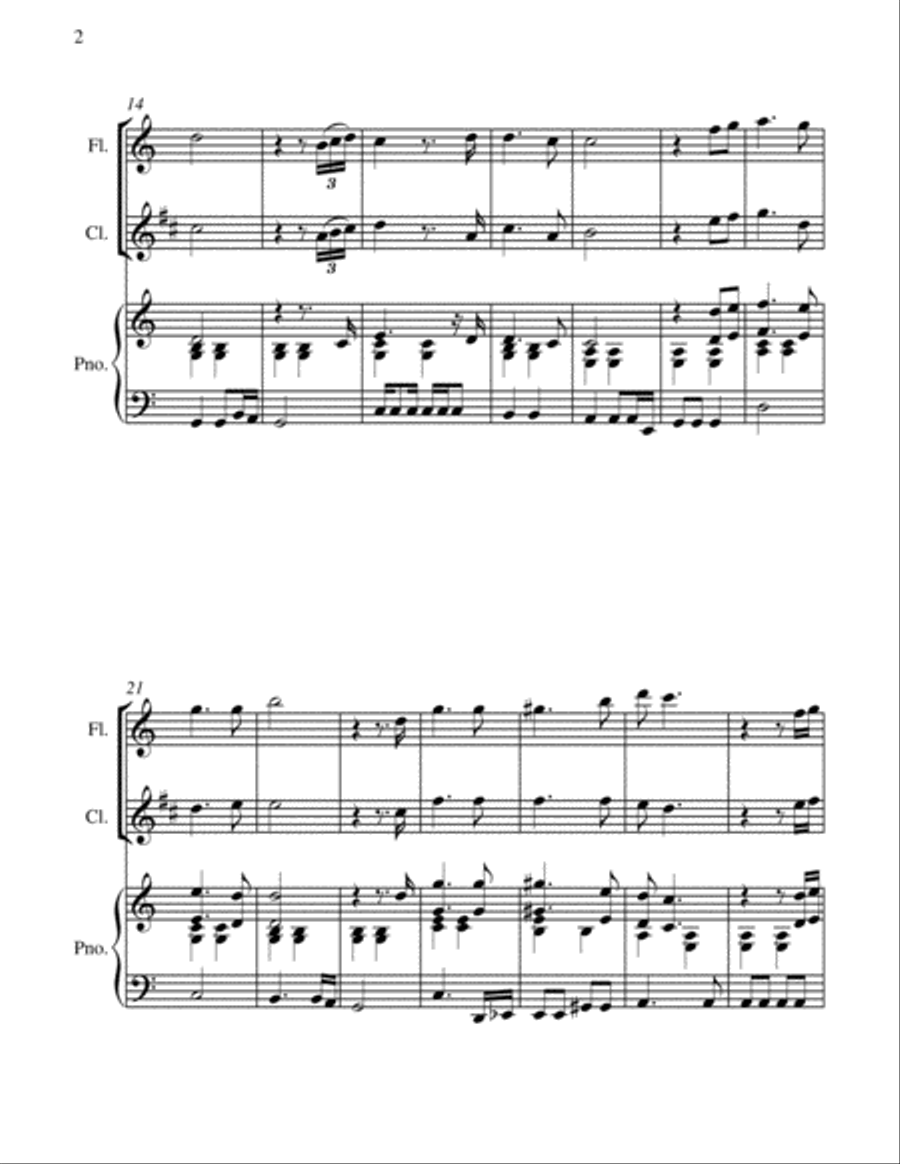 Christmas Time Woodwind Duet scores gallery preview page 6