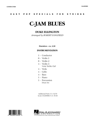 C-Jam Blues - Full Score