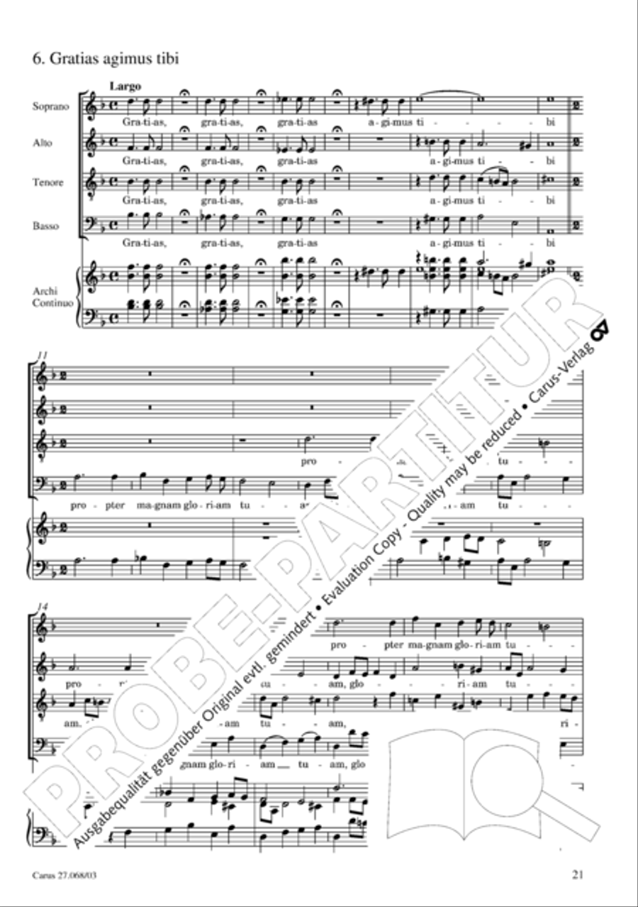 Mass in D minor (Missa in d) 4-Part scores gallery preview page 22