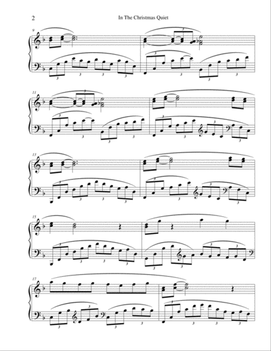 In The Christmas Quiet Piano Solo scores gallery preview page 2