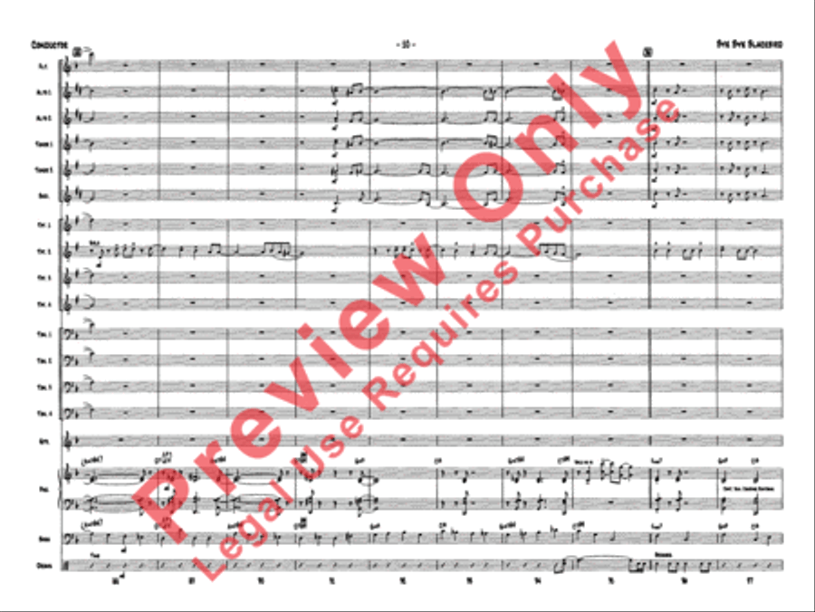 Bye Bye Blackbird Jazz Ensemble scores gallery preview page 14