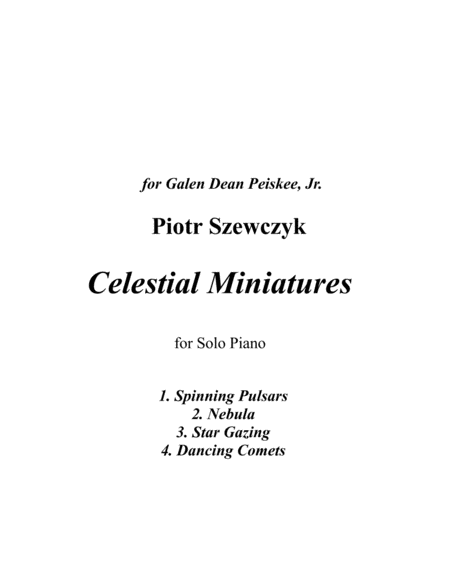 Celestial Miniatures for Piano image number null