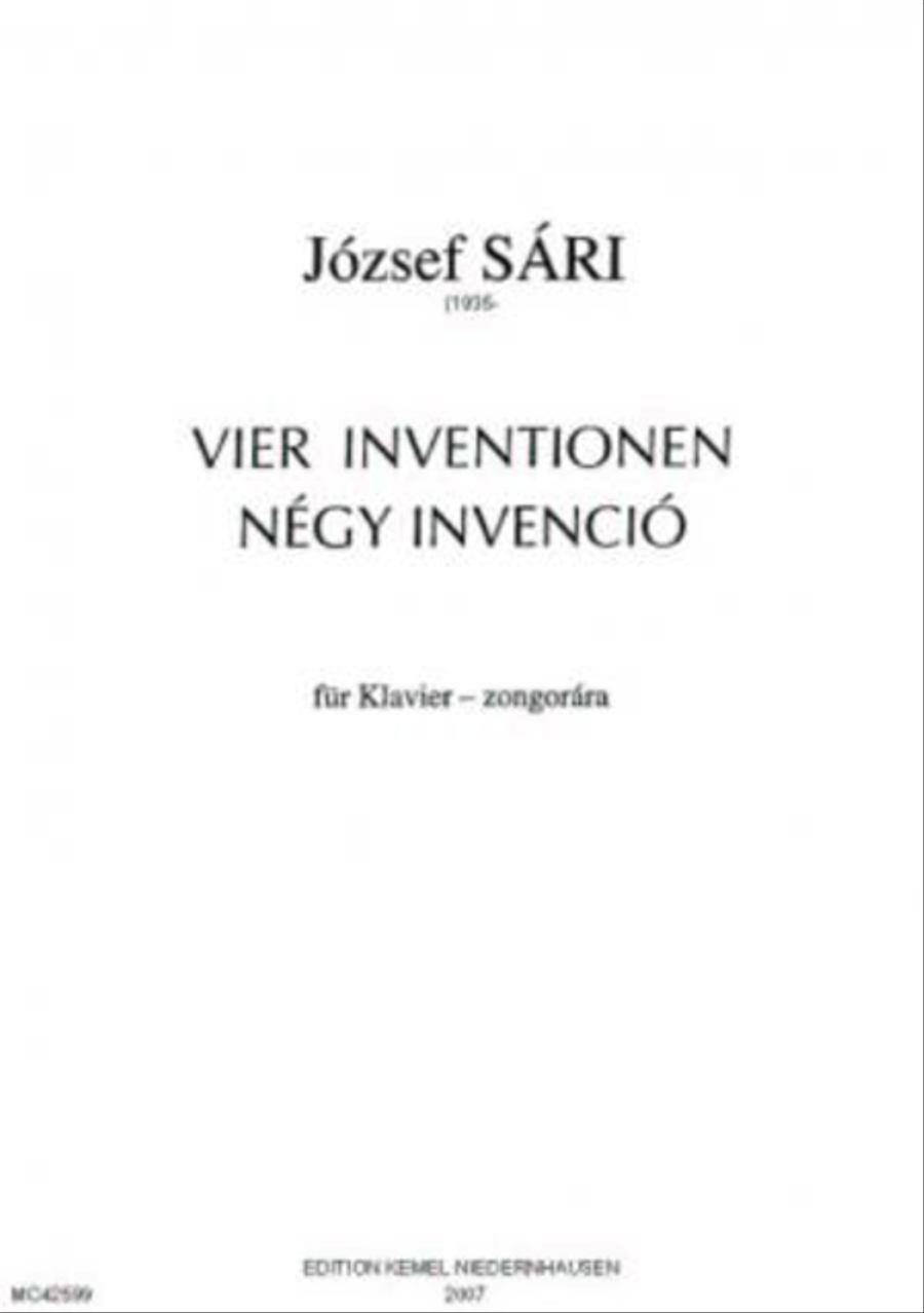 Vier Inventionen Piano Solo scores gallery preview page 1