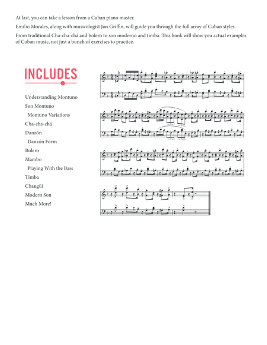 Cuban Masters Series - The Cuban Piano Piano Method scores gallery preview page 2