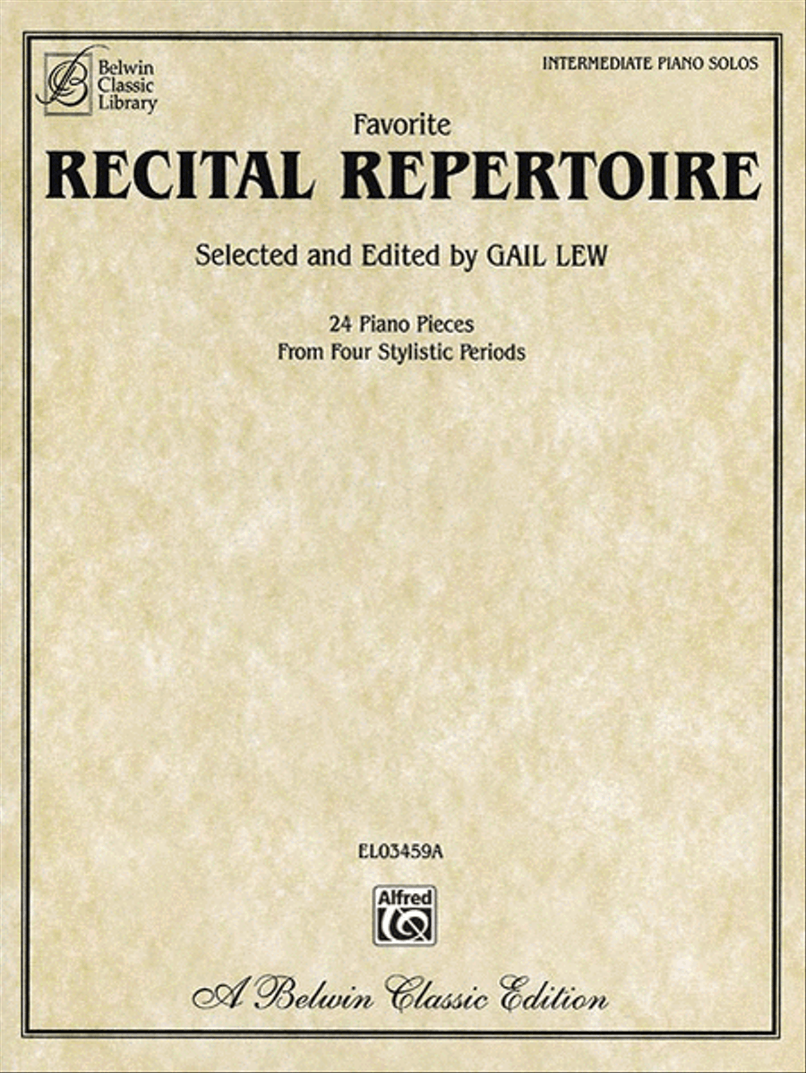 Favorite Recital Repertoire Piano Solo scores gallery preview page 1