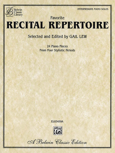 Favorite Recital Repertoire