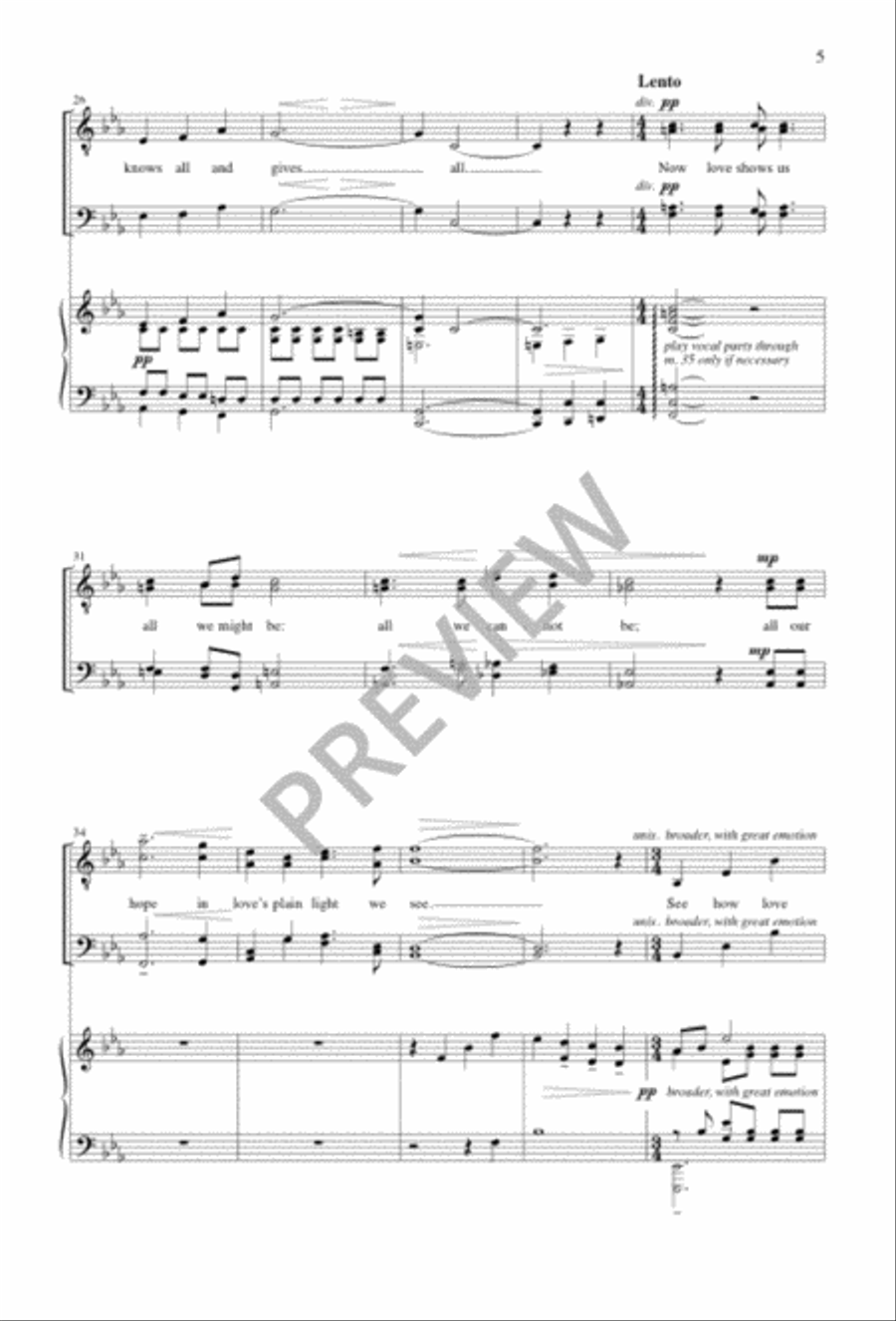 Love's Gift - TTBB edition TTBB scores gallery preview page 4