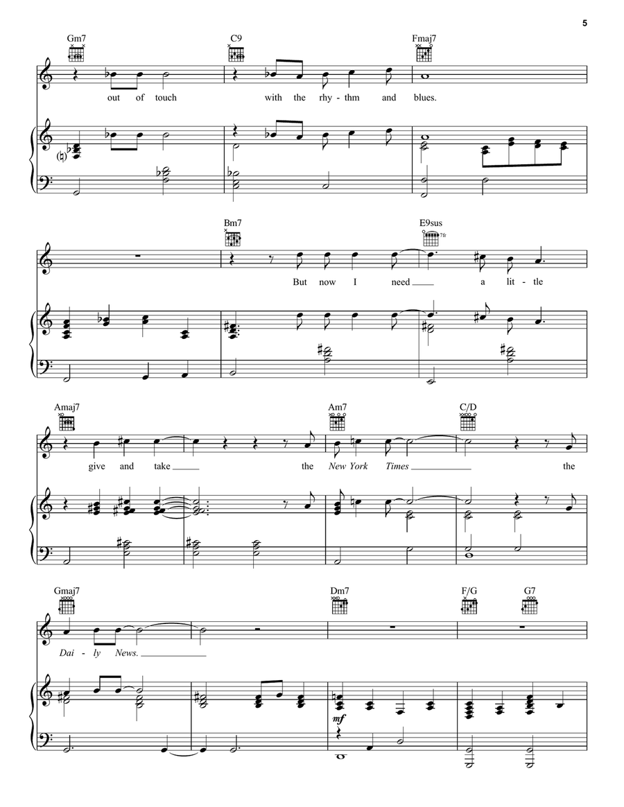New York State Of Mind Acoustic Guitar scores gallery preview page 5