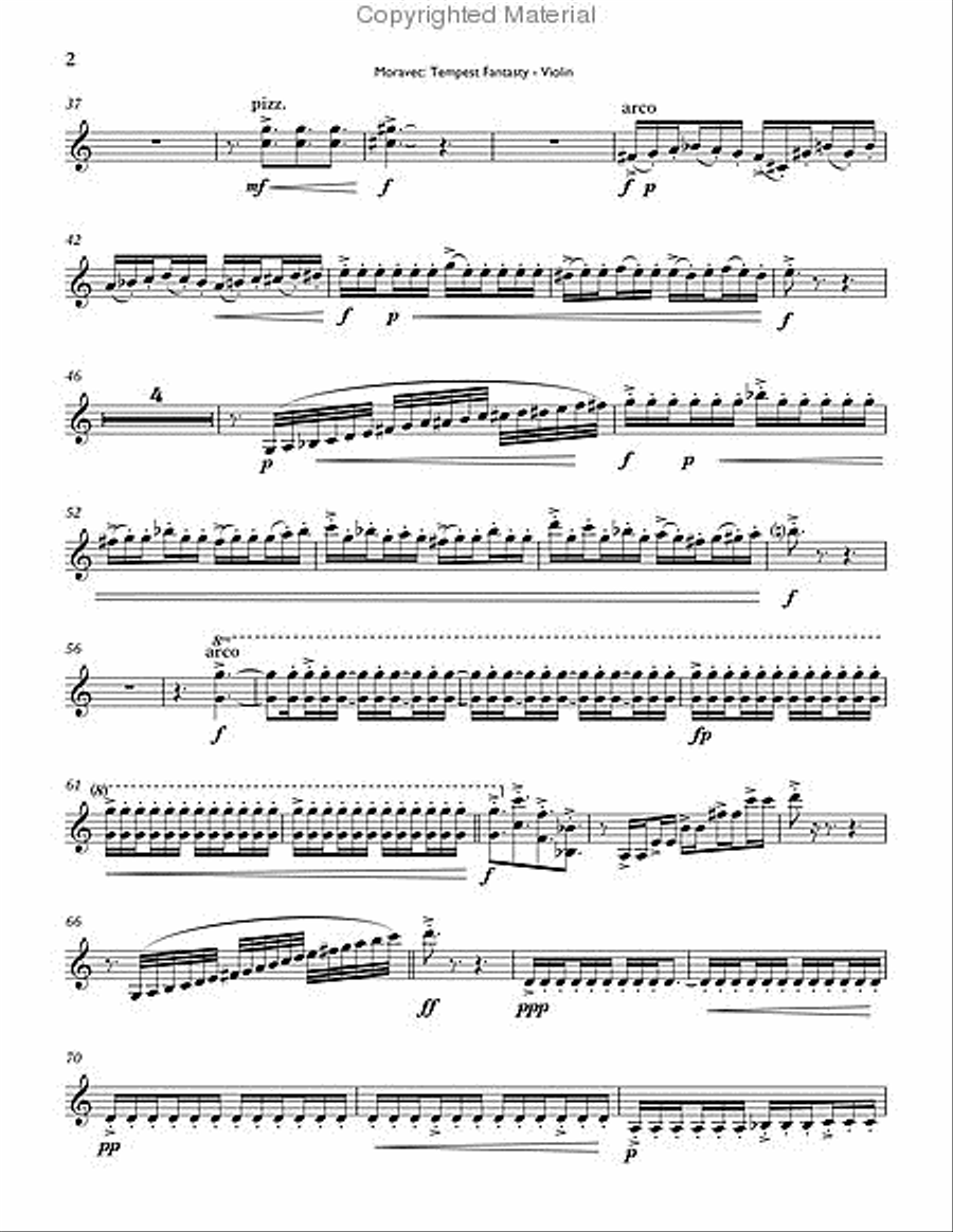 Tempest Fantasy Tempest Fantasy Clarinet scores gallery preview page 2