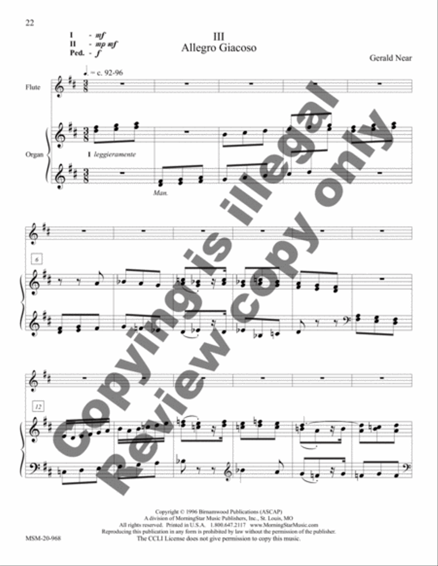 Suite in Classical Style Flute scores gallery preview page 10