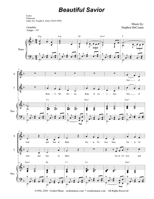 Beautiful Savior (2-part choir - (Soprano and Tenor)