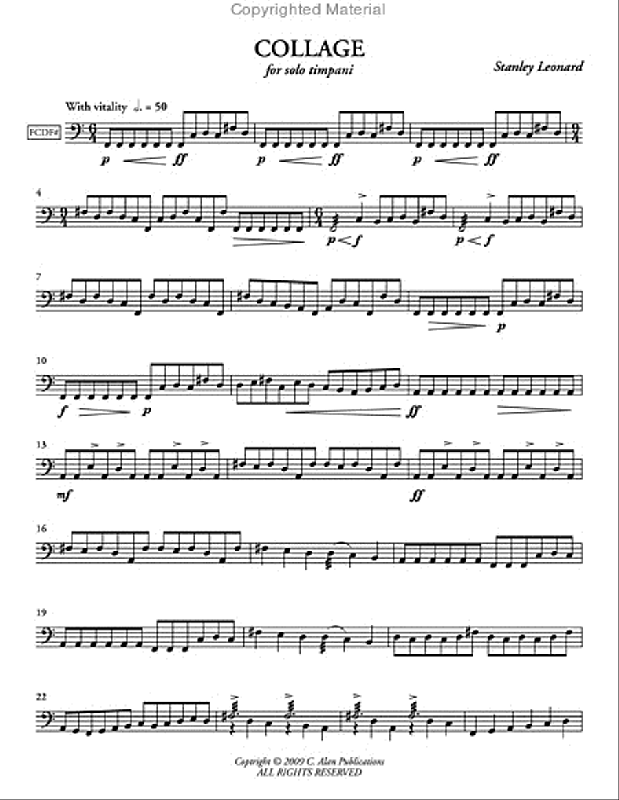 Collage Collage Percussion Ensemble scores gallery preview page 2