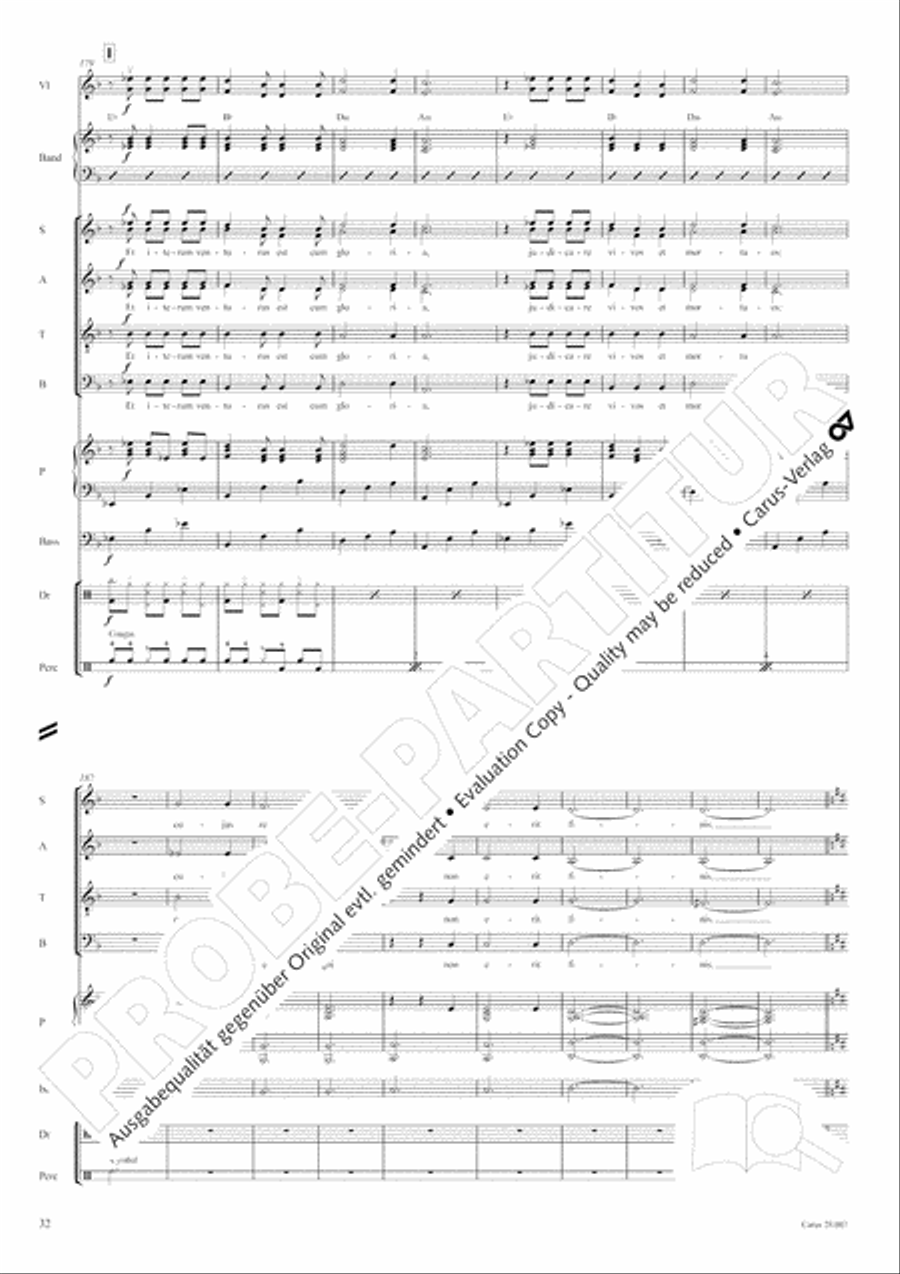 Missa latina 4-Part scores gallery preview page 33