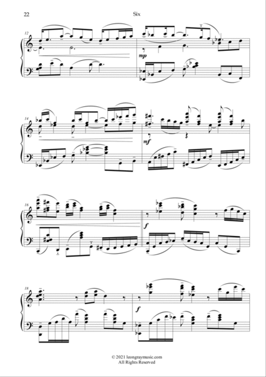 On Russet Floors, On Russet Floors (No. 6), Leon Gray Piano Solo scores gallery preview page 3