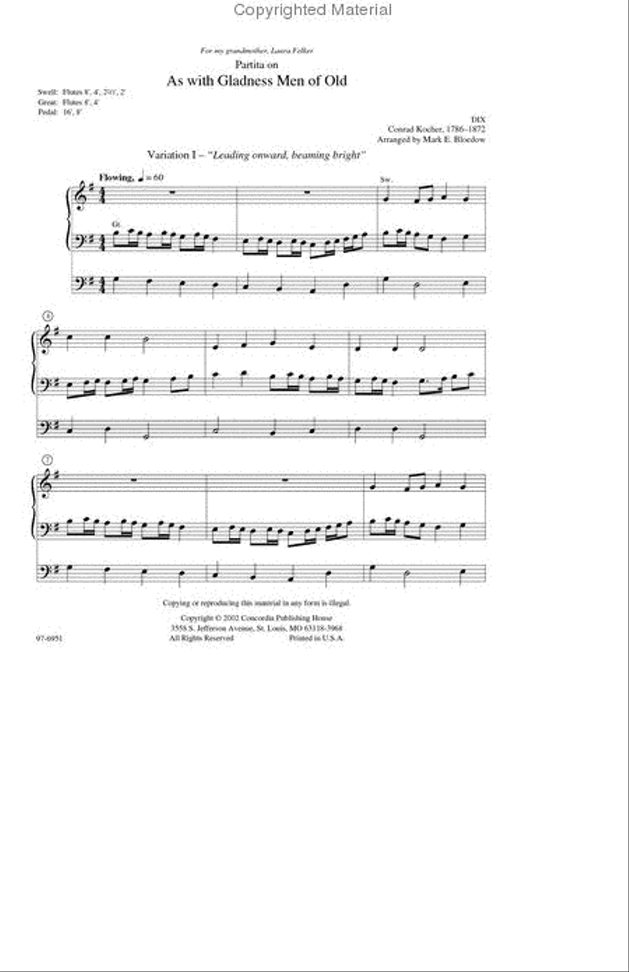 He Comes to Us Organ scores gallery preview page 2