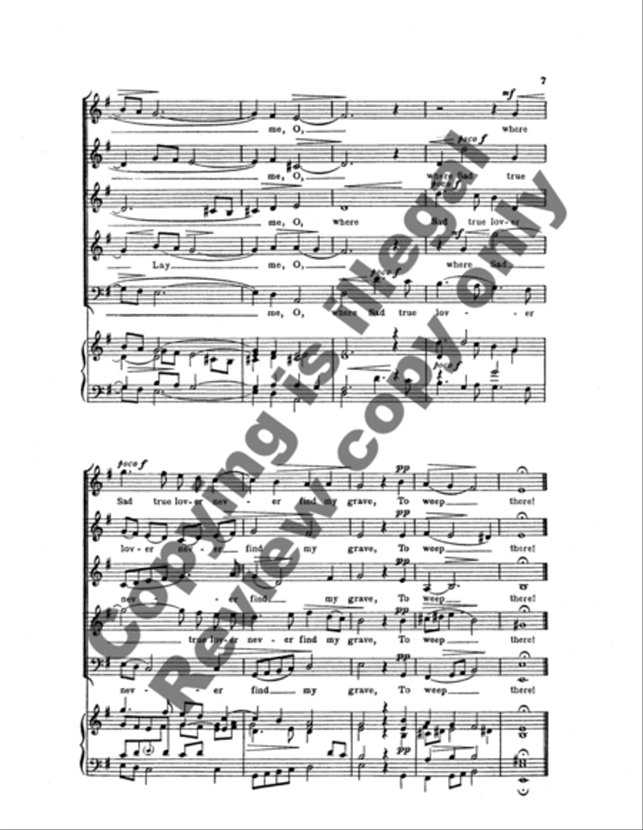 Come Away, Death Come Away, Death SSATB scores gallery preview page 8