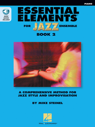 Book cover for Essential Elements for Jazz Ensemble Book 2 – Piano