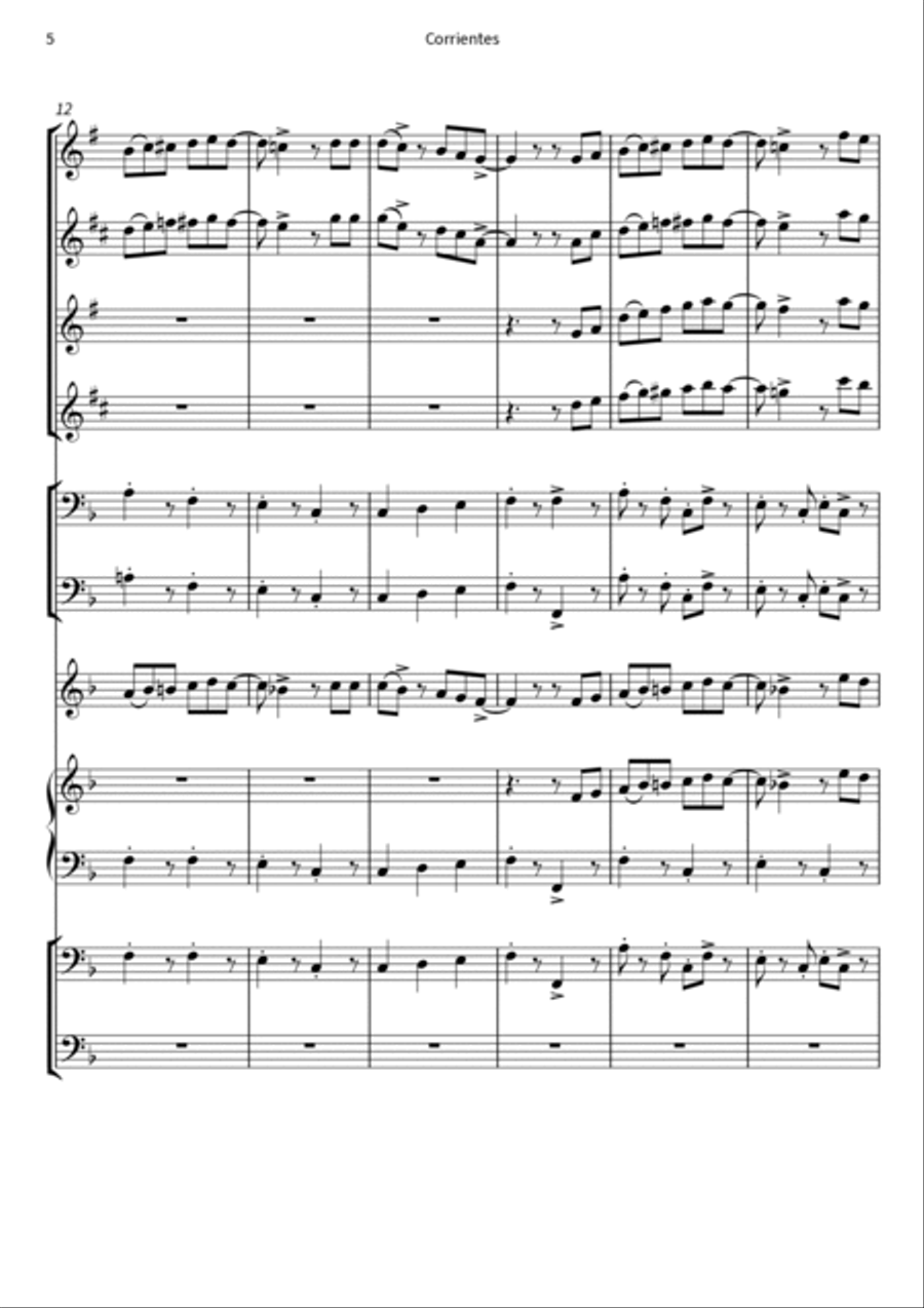Corrientes Saxophone scores gallery preview page 6