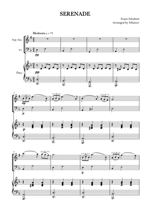 Serenade | Ständchen | Schubert | soprano sax and cello duet and piano