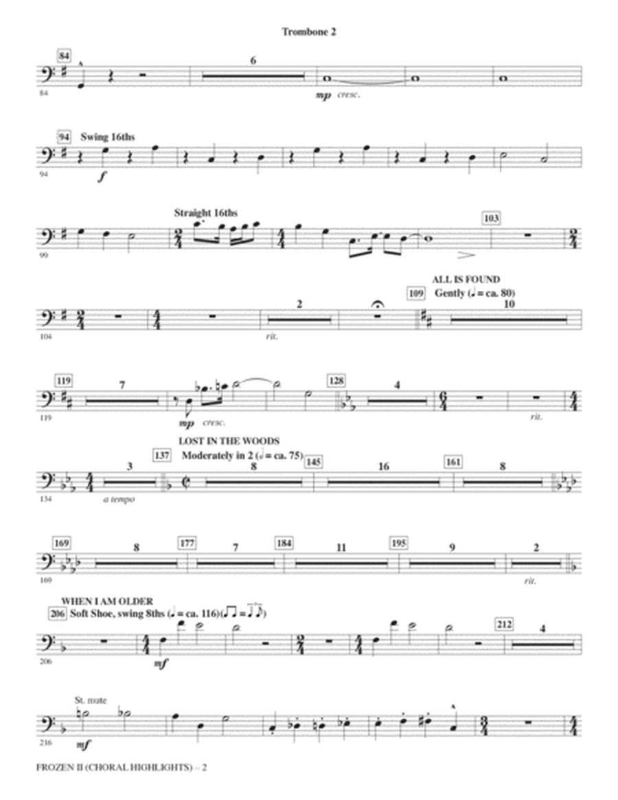 Frozen 2 (Choral Highlights) (arr. Mac Huff) - Trombone 2
