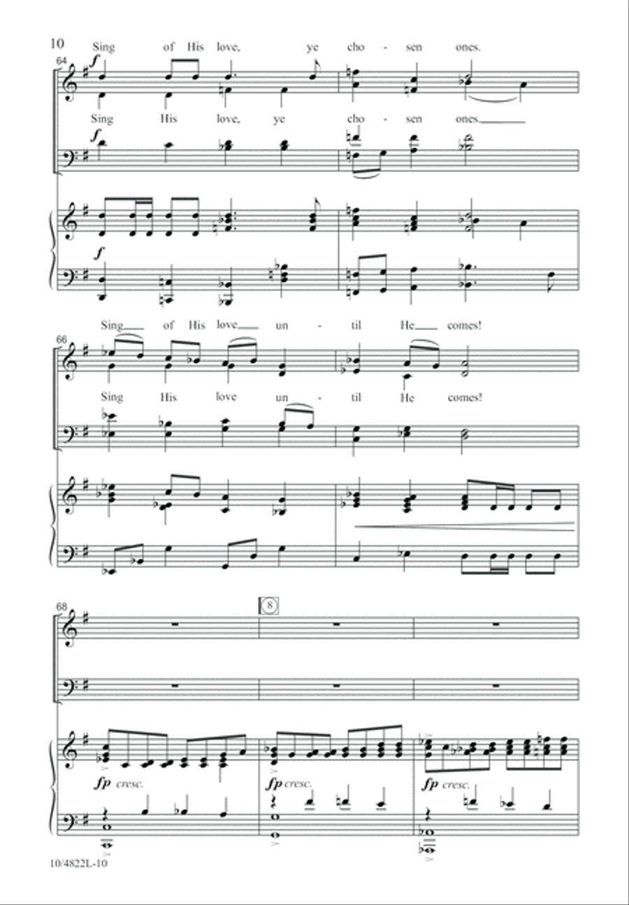 He Is Alive Forevermore 4-Part scores gallery preview page 10