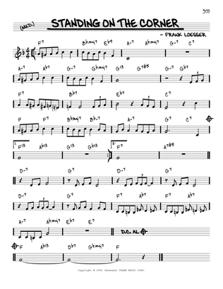 Standing On The Corner [Reharmonized version] (arr. Jack Grassel)