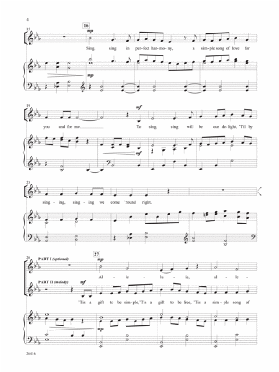 Simple Sacred Songs for Children (Book) Unison Choir scores gallery preview page 3