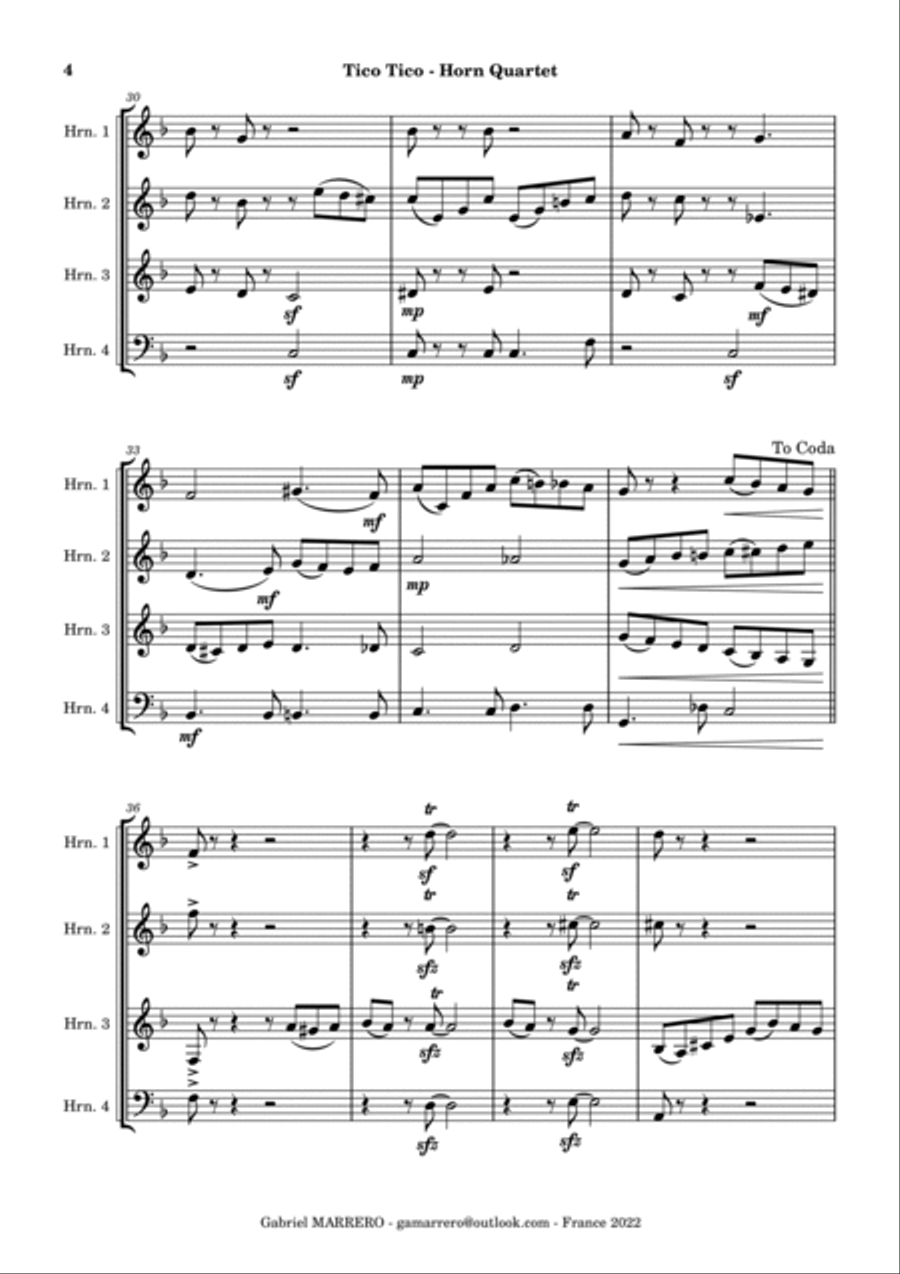Tico Tico Small Ensemble scores gallery preview page 4