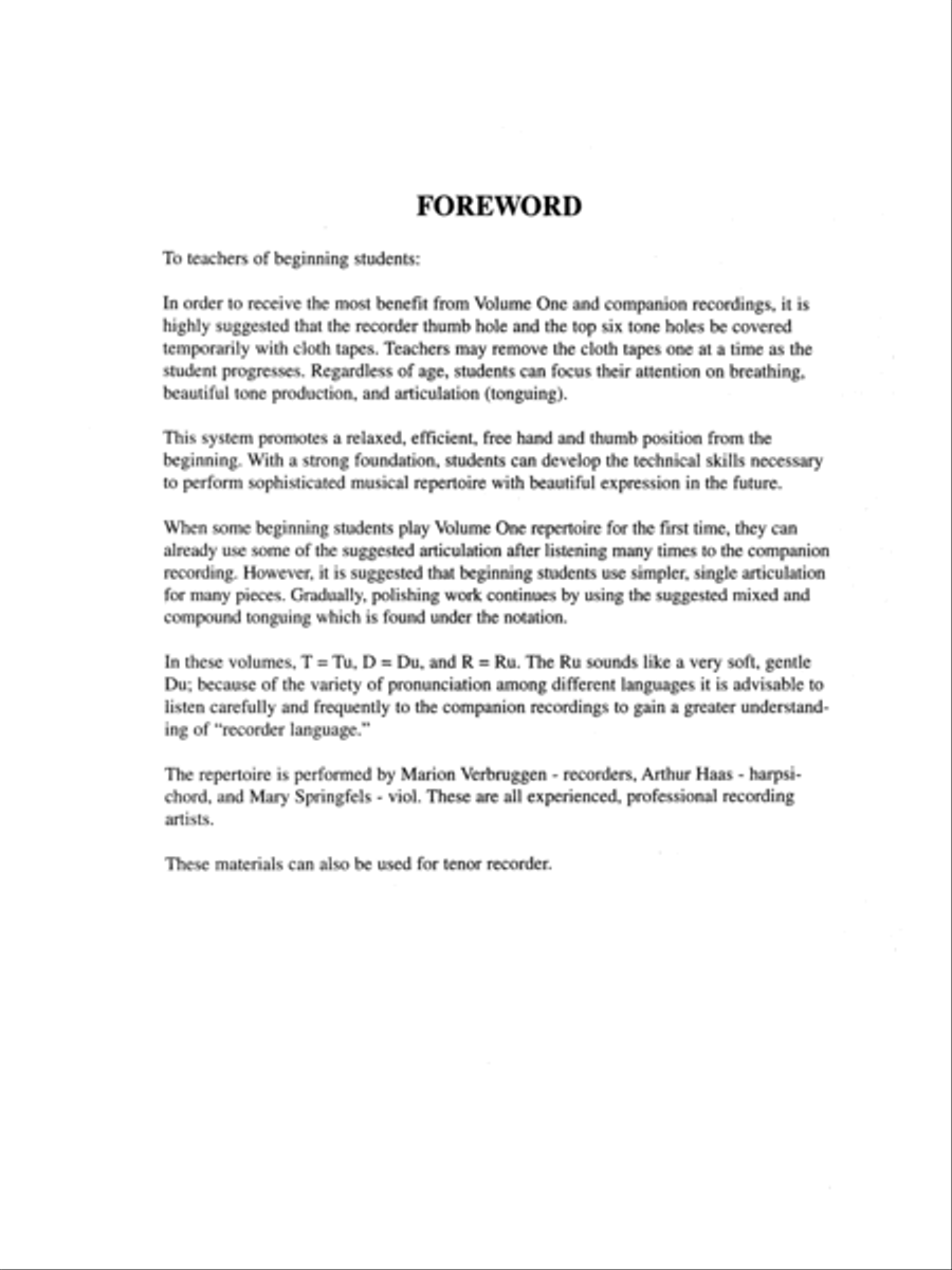 Suzuki Recorder School (Alto Recorder), Volume 1 Alto Recorder scores gallery preview page 12