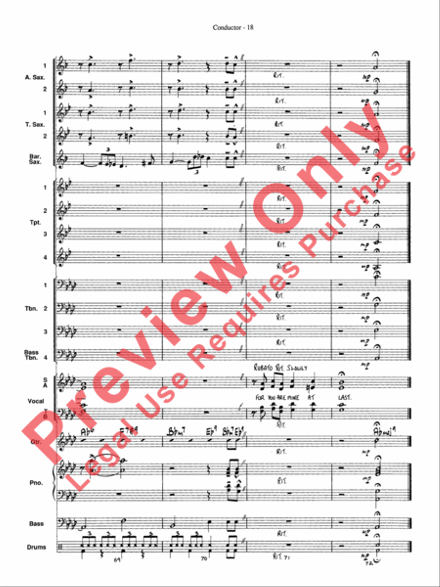 At Last Jazz Ensemble scores gallery preview page 20