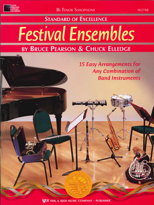 Book cover for Standard of Excellence: Festival Ensembles-Tenor Saxophone