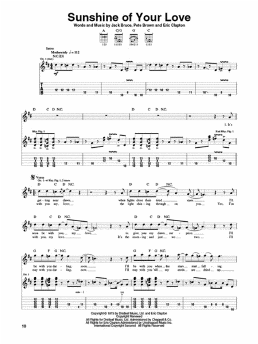 Eric Clapton – Complete Clapton Electric Guitar scores gallery preview page 3