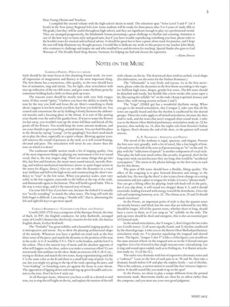 Oboe Classics for the Intermediate Player - Music Minus One Oboe Solo scores gallery preview page 4