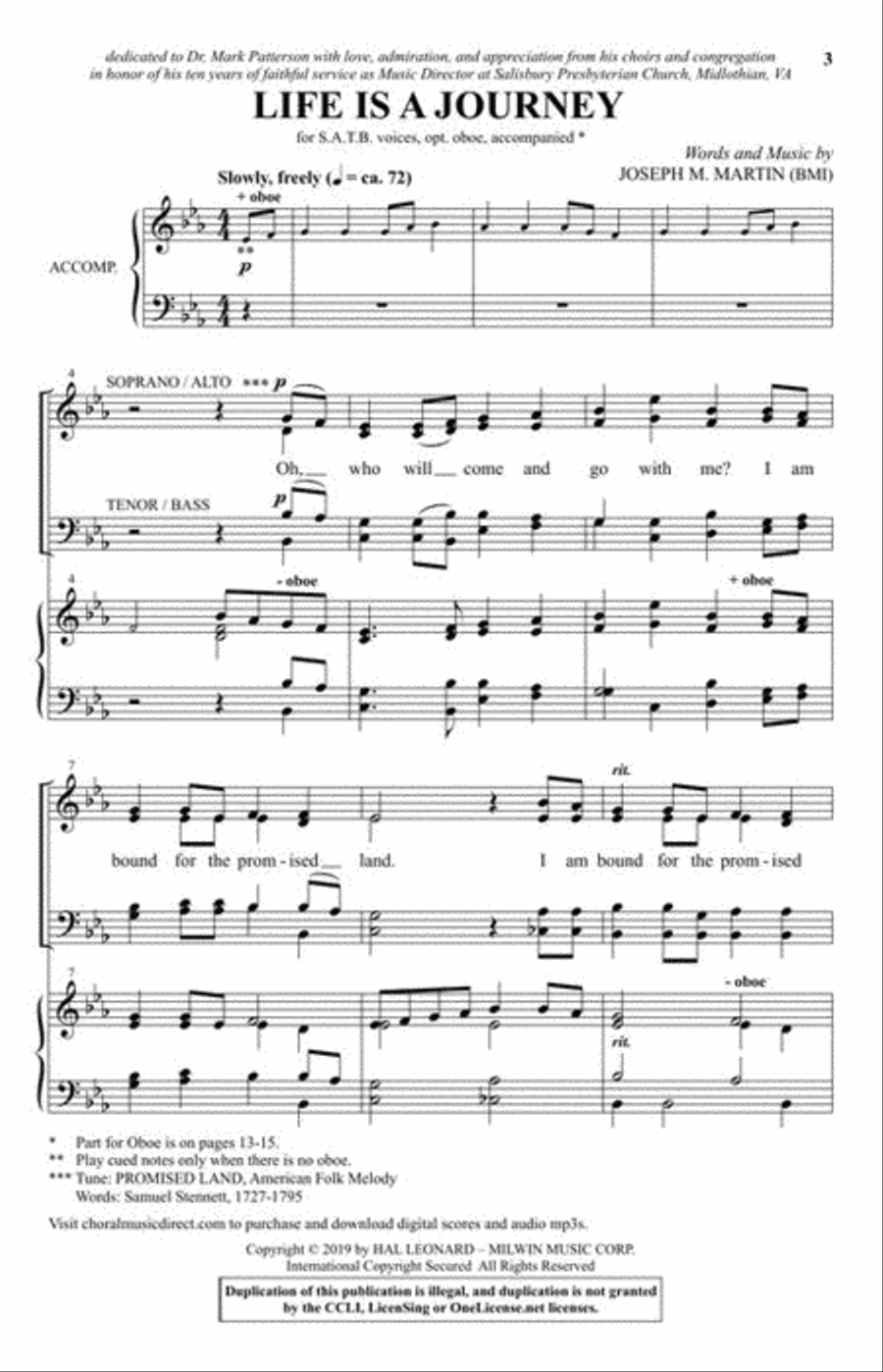 Life Is a Journey 4-Part scores gallery preview page 3