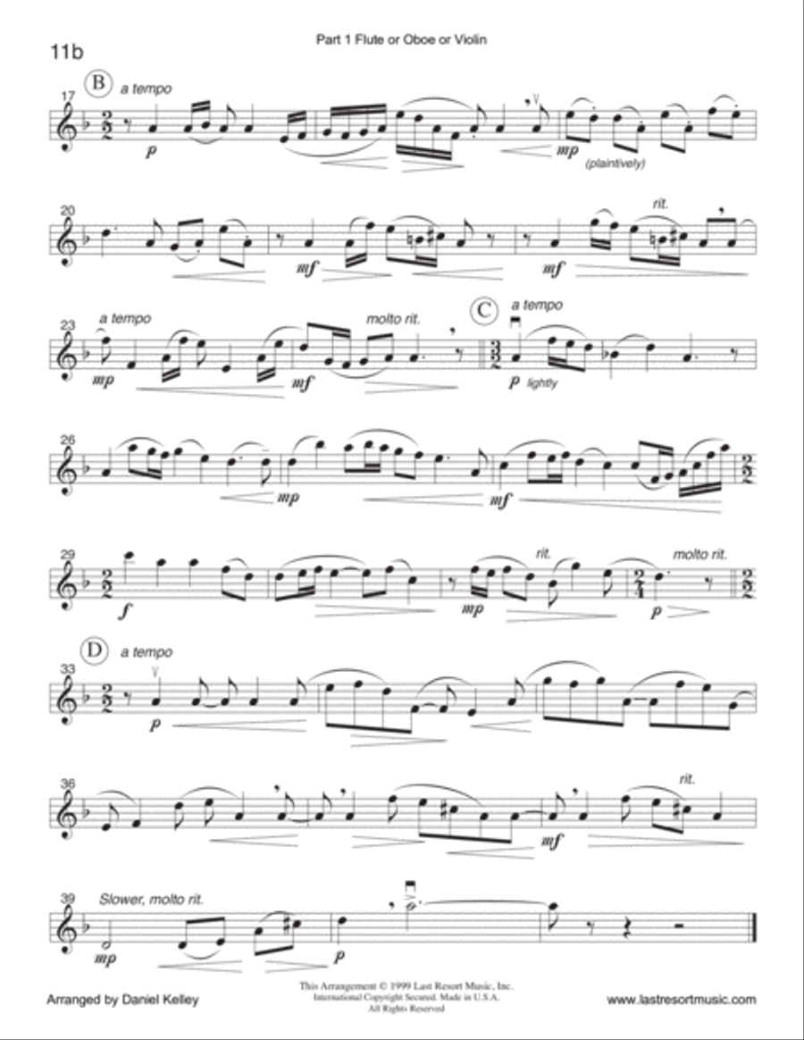 O Come, O Come, Emmanuel for String Quartet (or Mixed Trio or Piano Quintet) Woodwind Quartet scores gallery preview page 4
