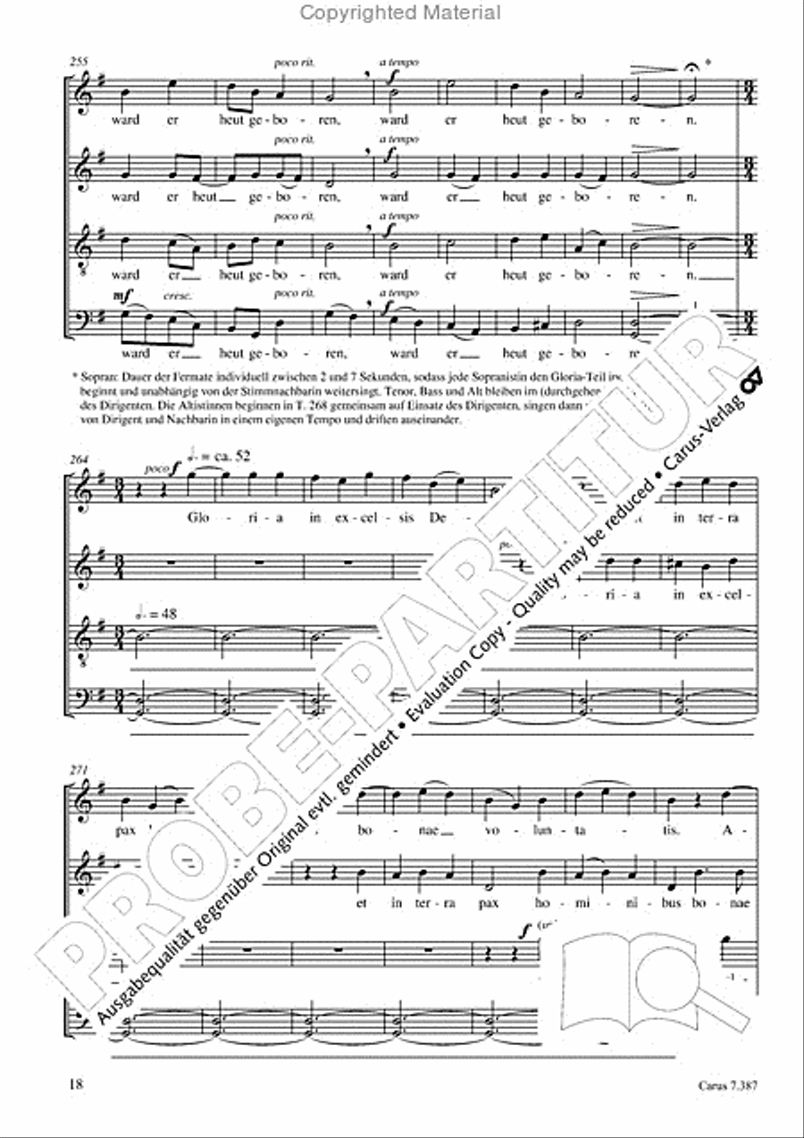 O Freude uber Freude 4-Part scores gallery preview page 19