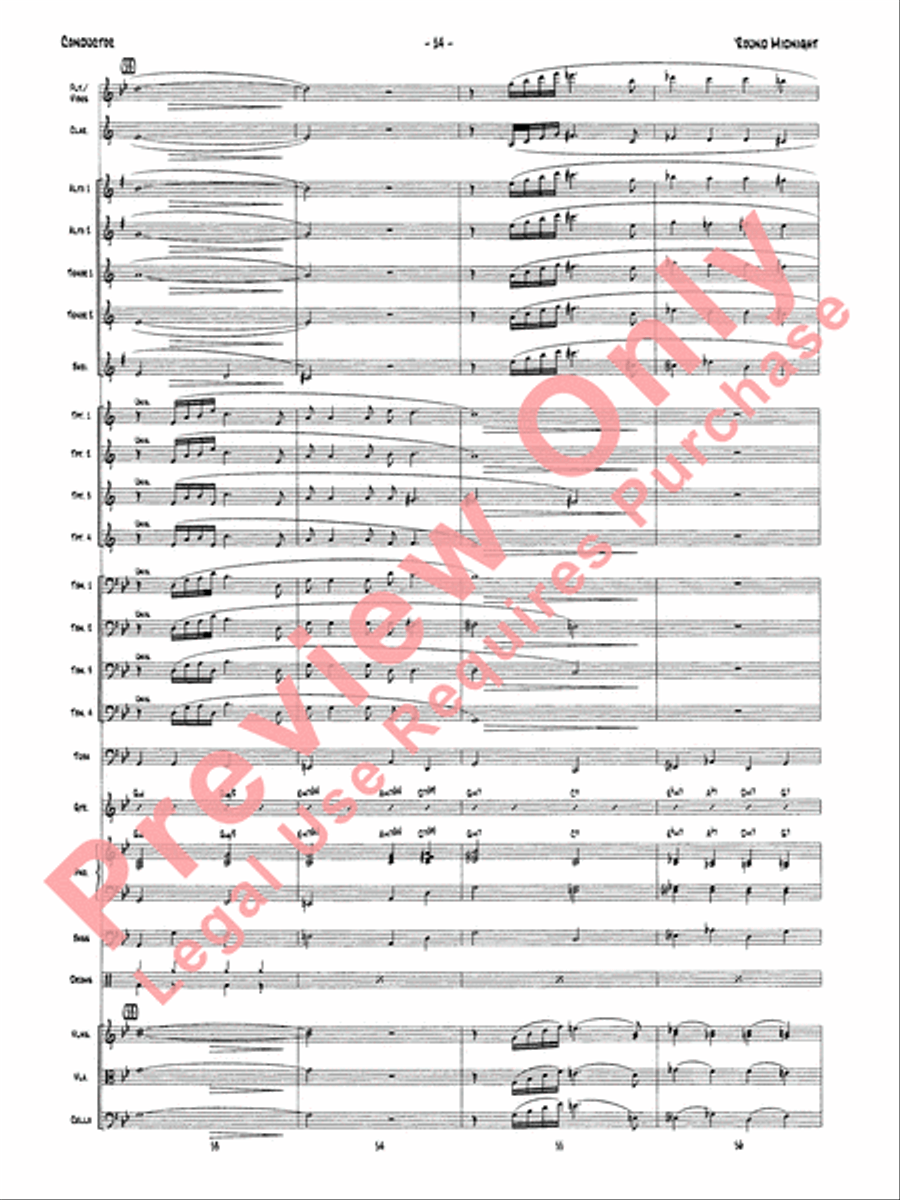 'Round Midnight Jazz Ensemble scores gallery preview page 17