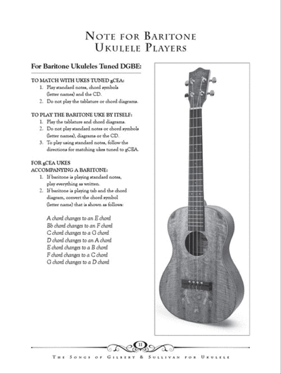 The Songs of Gilbert & Sullivan for Ukulele Ukulele scores gallery preview page 4