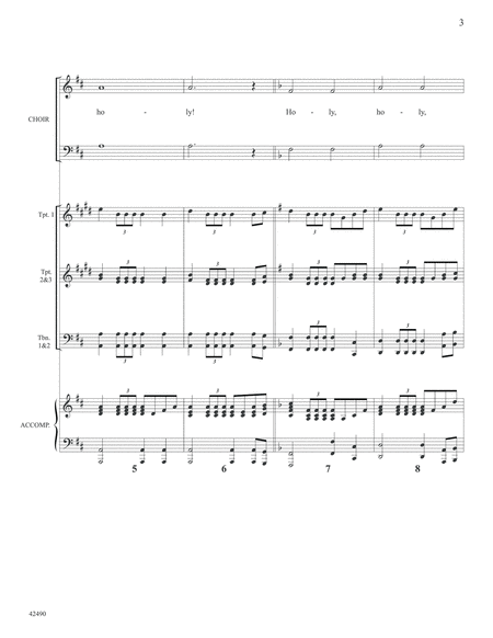 Concertato on Holy, Holy, Holy: Score