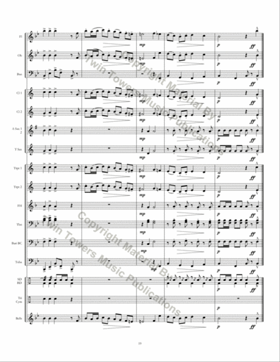 Twin Cities March Twin Cities March Concert Band scores gallery preview page 20