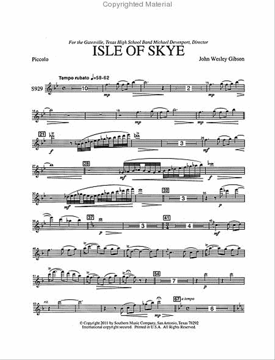 Isle of Skye Isle of Skye Concert Band scores gallery preview page 4