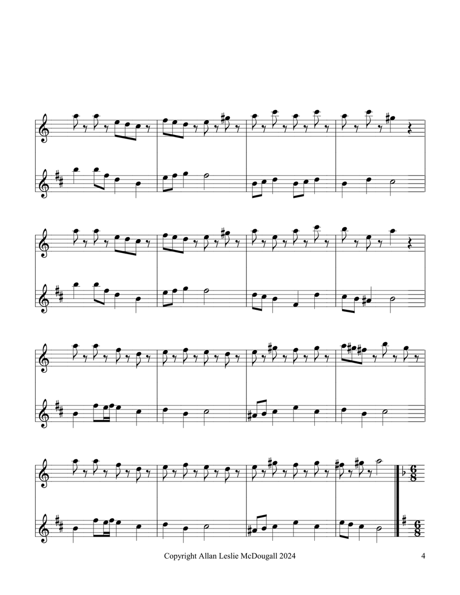 Four Personalities Woodwind Duet scores gallery preview page 4